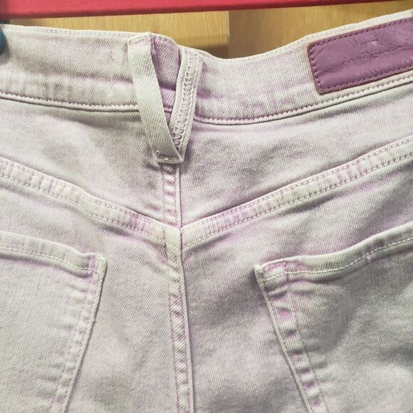 7 for all Mankind Women's Monroe cutoff jeans shorts -size 26 color-pink - Picture 3 of 6
